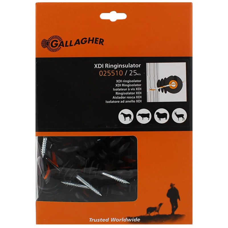 Aislador rosca madera Gallagher XDI pack-básico