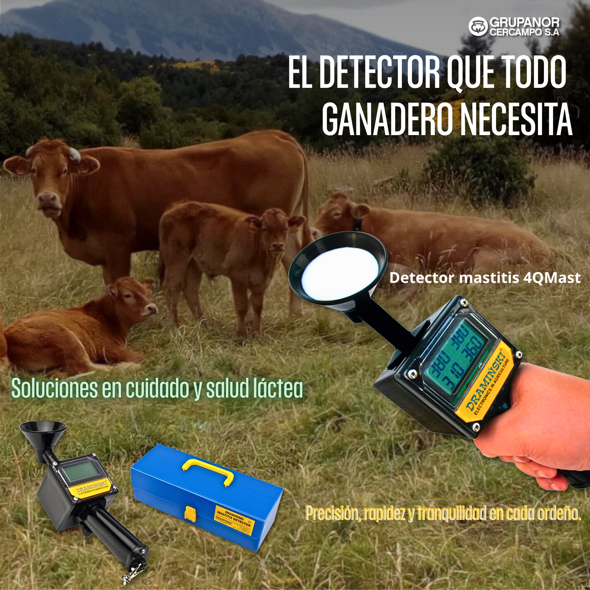 Detector mastitis 4QMast