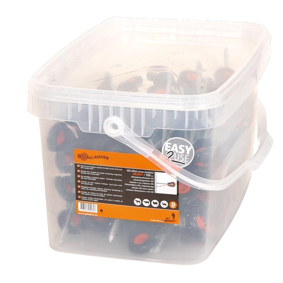 Aislador separador XDI de rosca madera corto