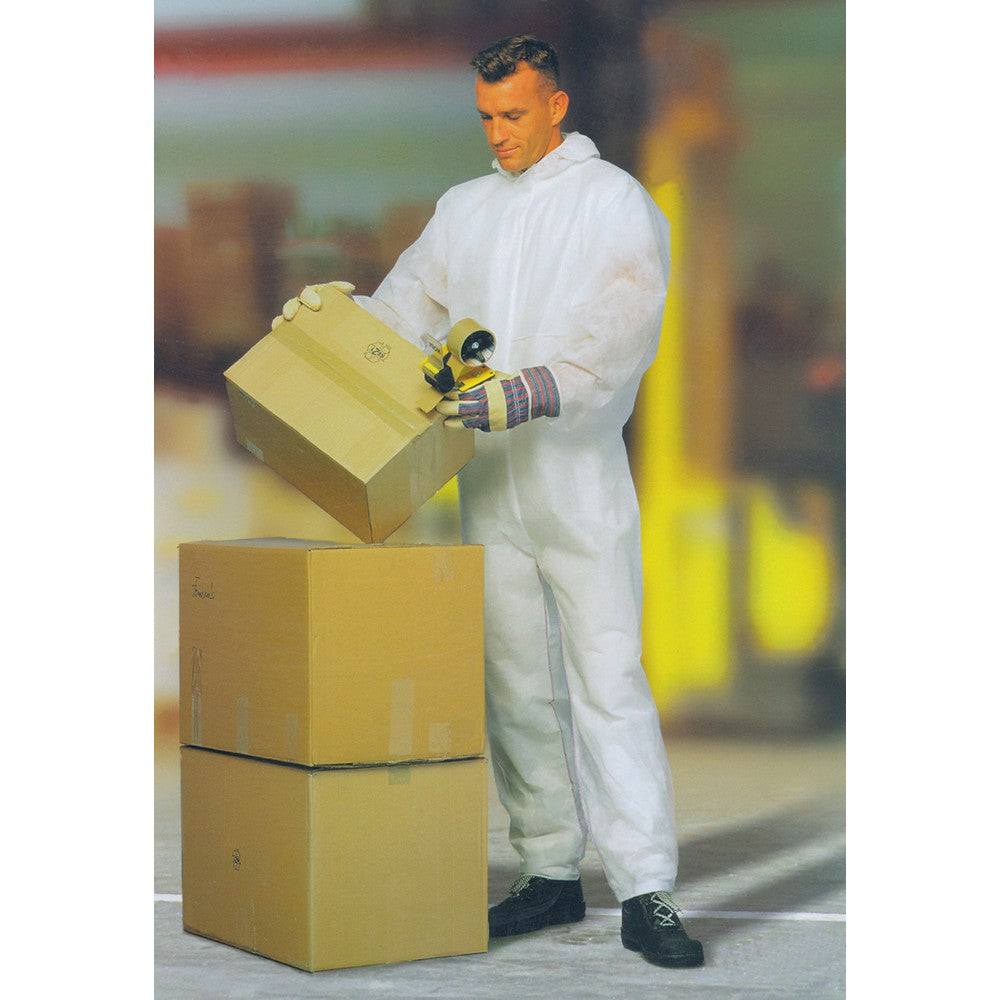 Mono desechable con capucha