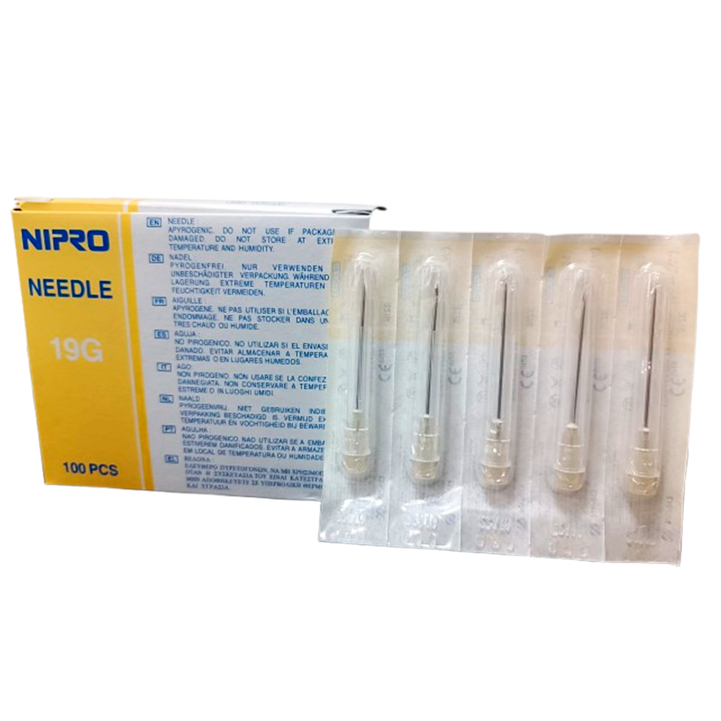 Agujas hipodérmicas 19G - ø 1,1 x 25 mm pack-grande