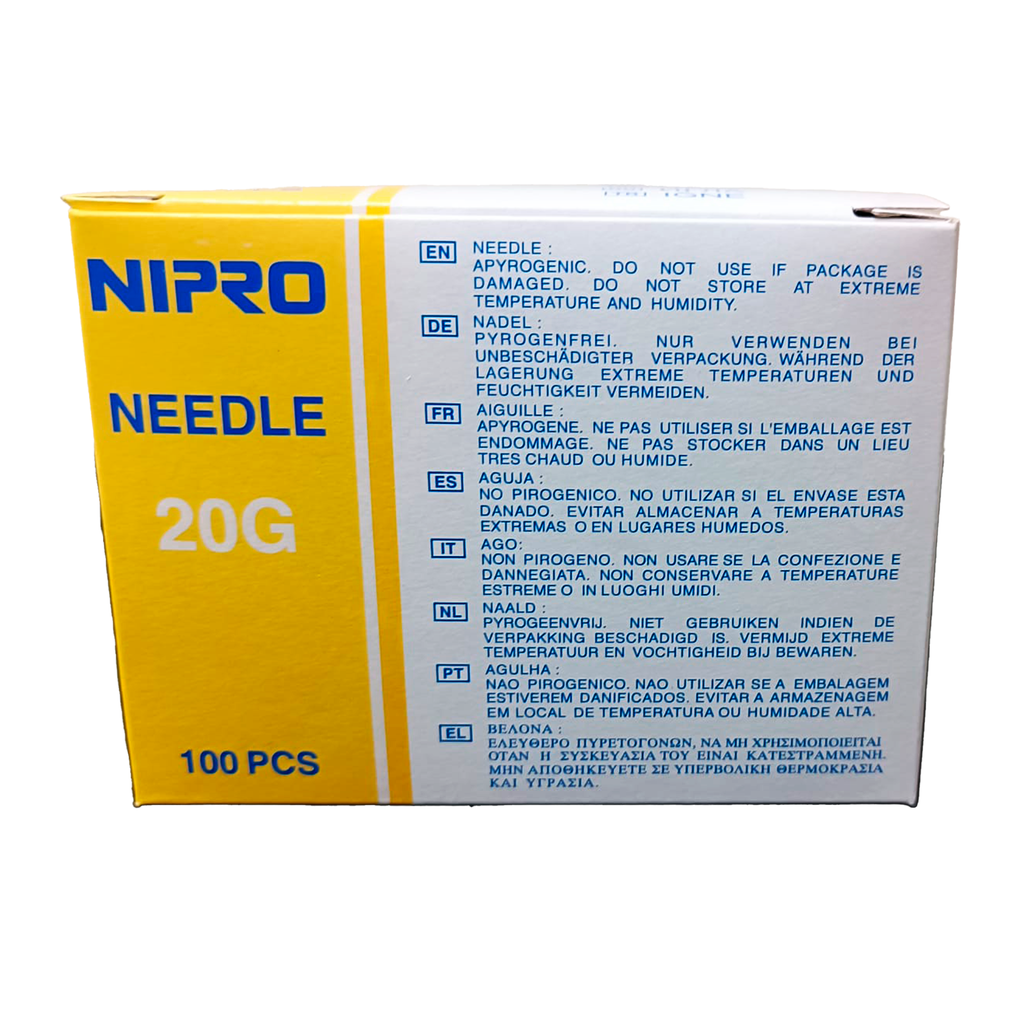 Agujas hipodérmicas 20G - ø 0,9 x 25 mm pack-grande