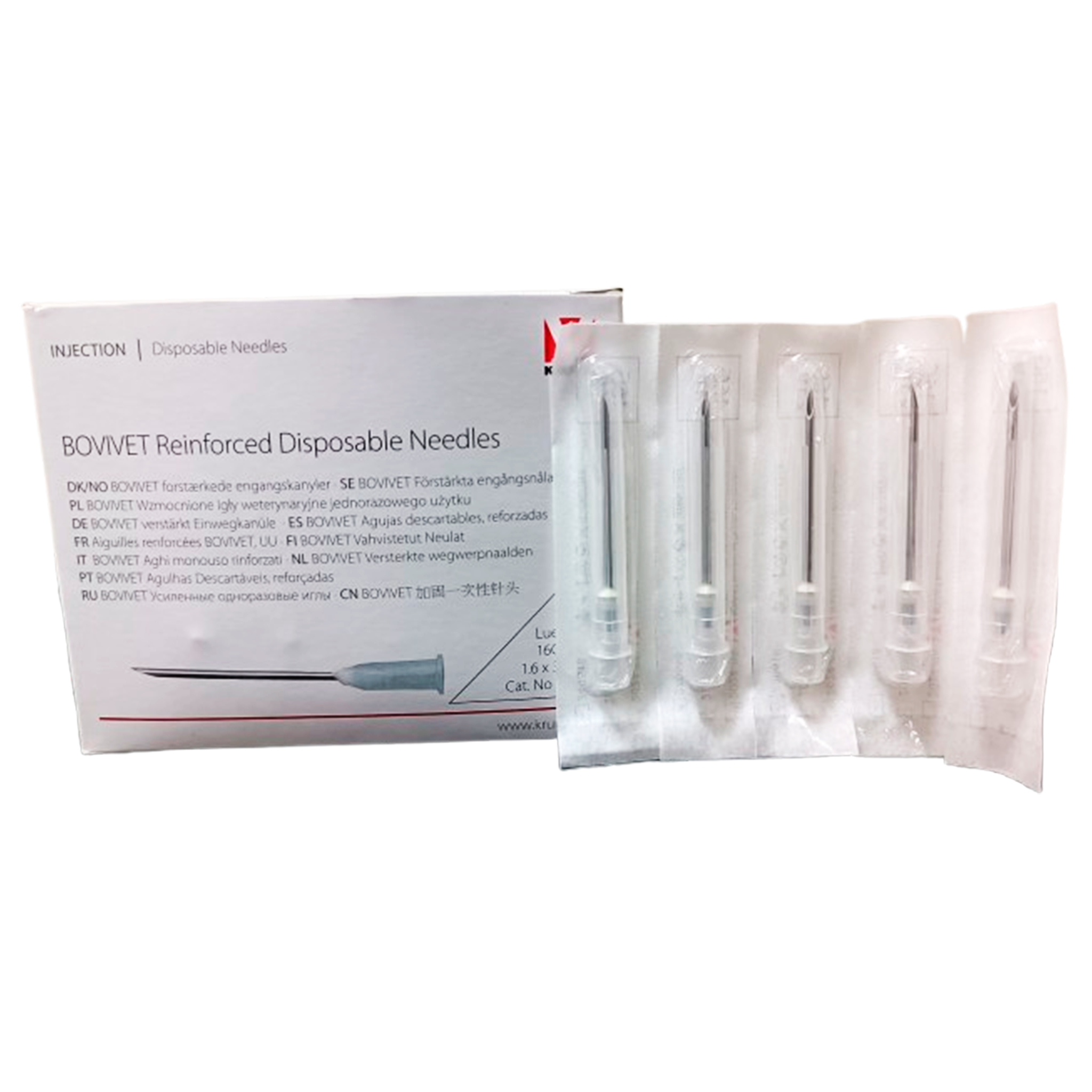 Agujas hipodérmicas LUER de PVC 16G - ø 1,6 x 38 mm