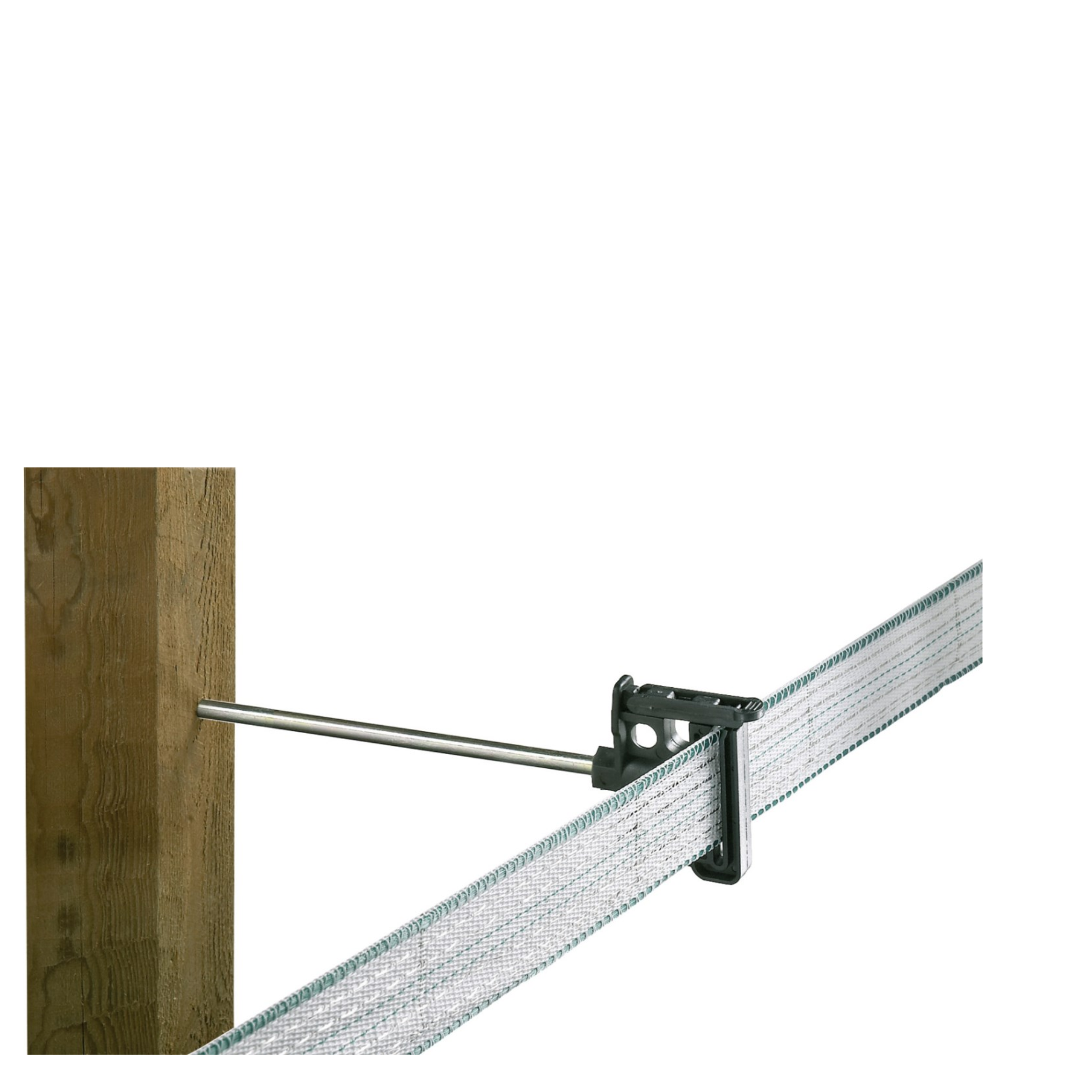 Aislador separador para cinta rosca de madera