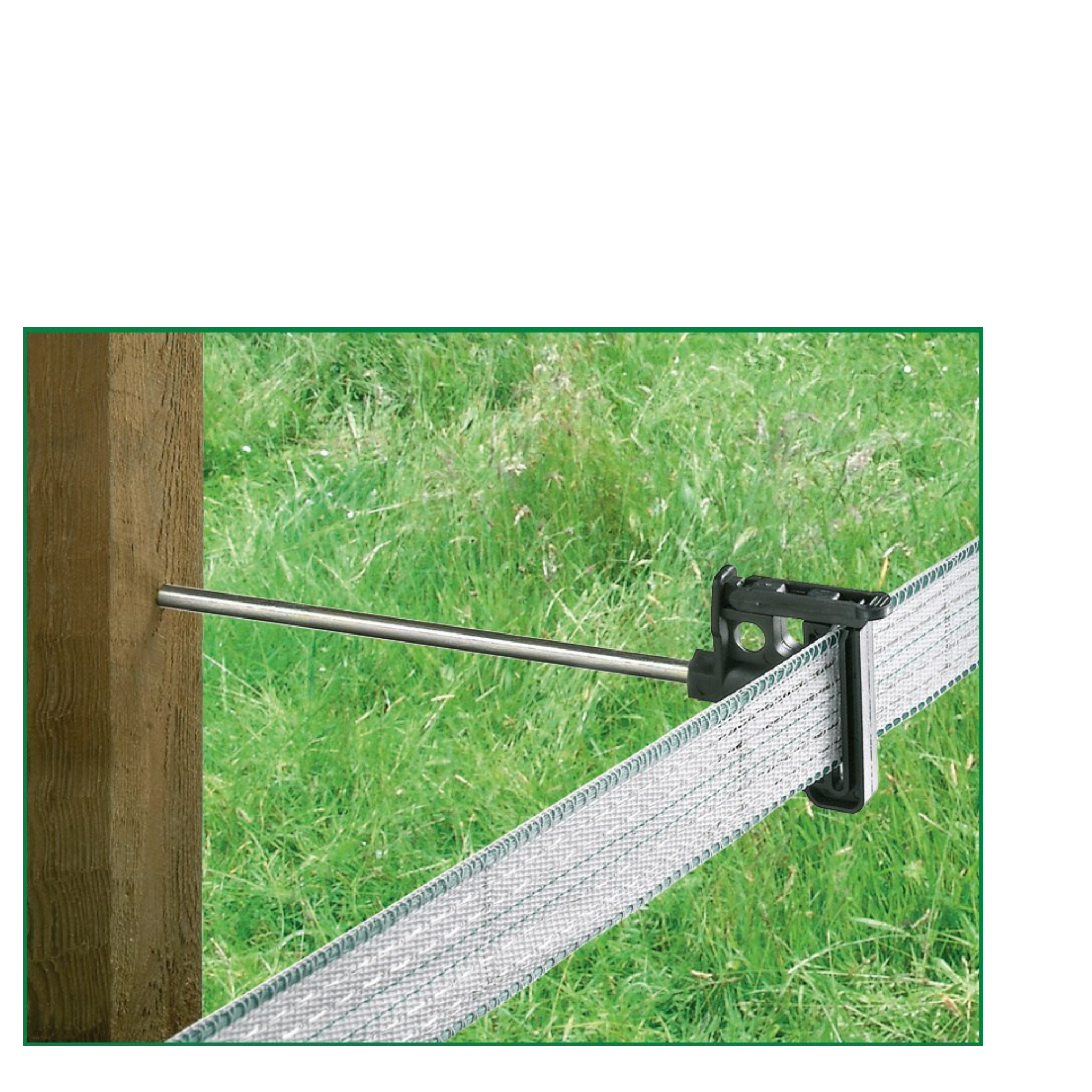 Aislador separador para cinta rosca de madera