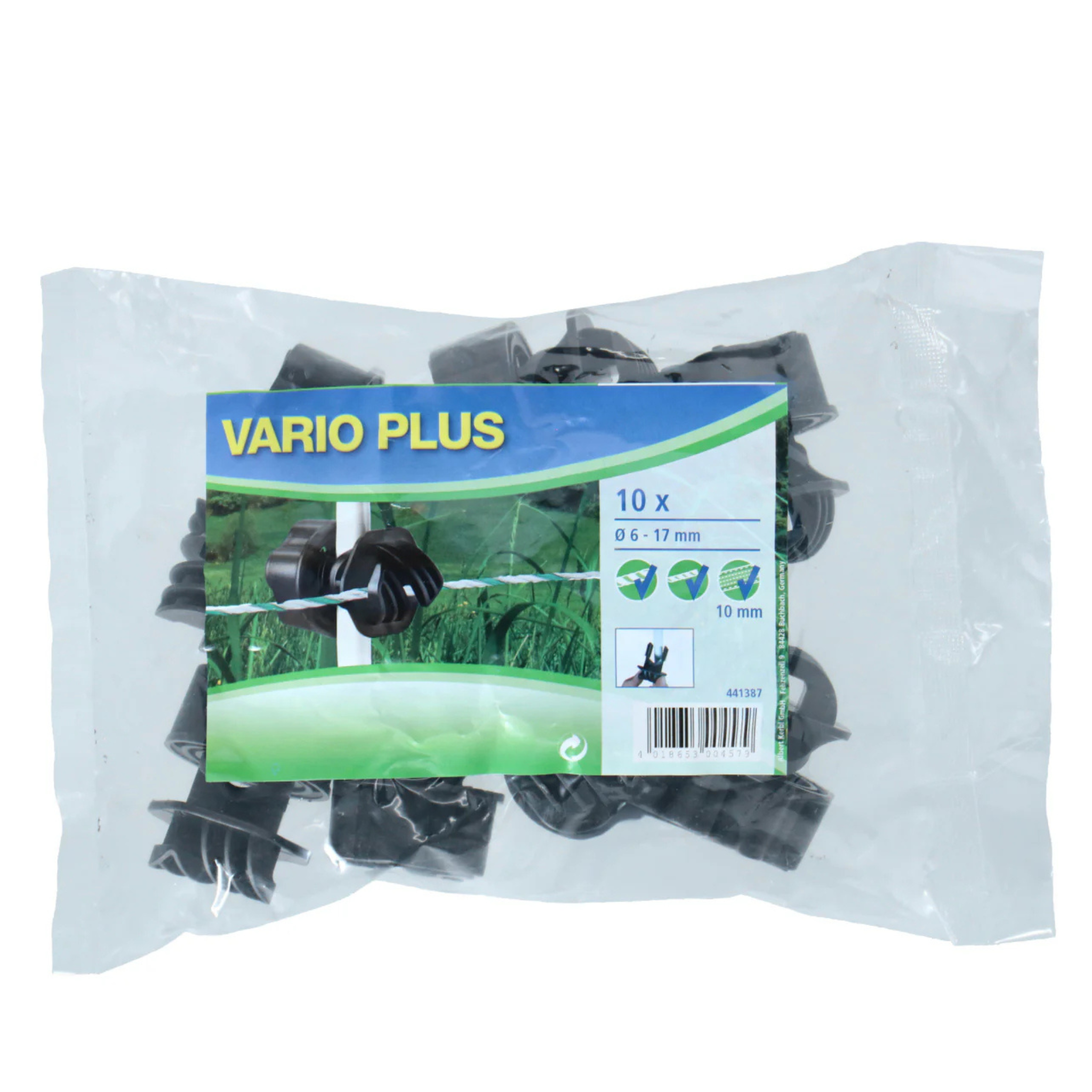 Aislador de varilla cordón negro