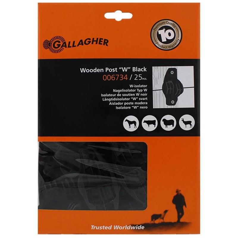Aislador W para poste de madera pack-pequeño