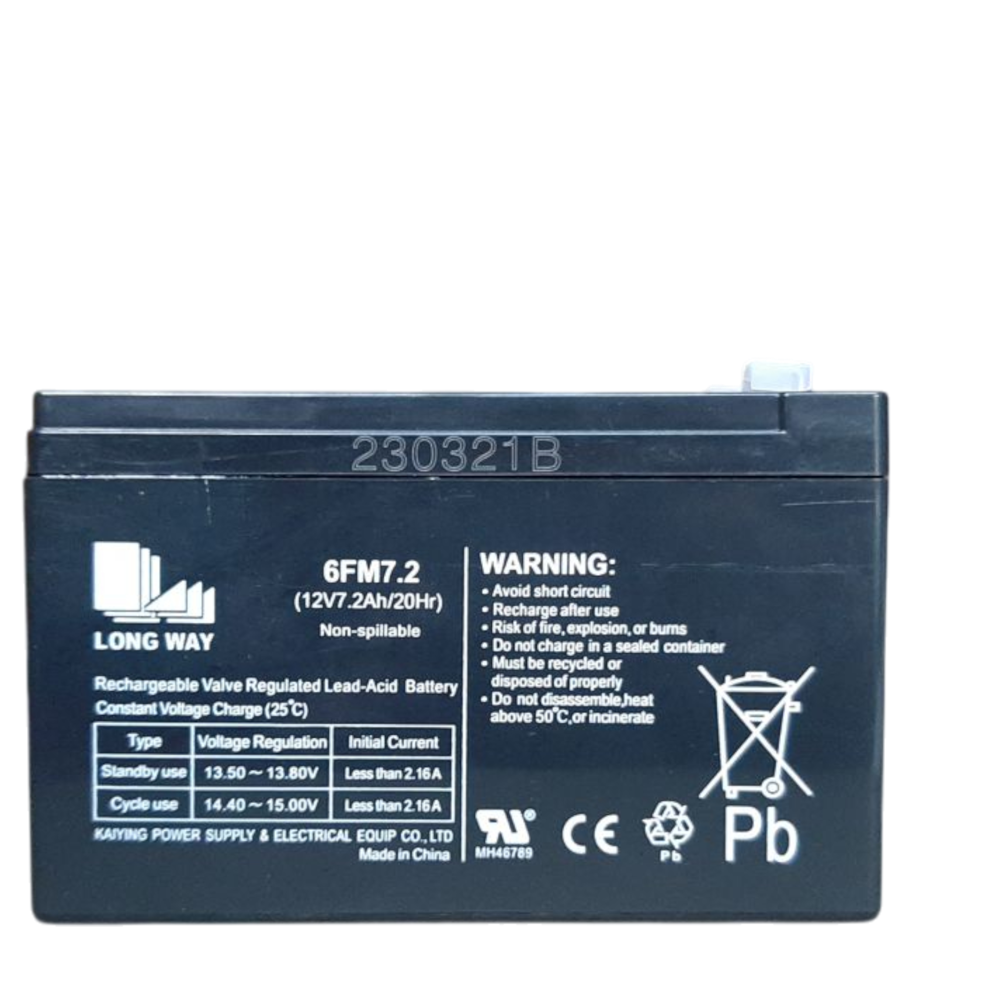 Batería recargable capacidad pequeña