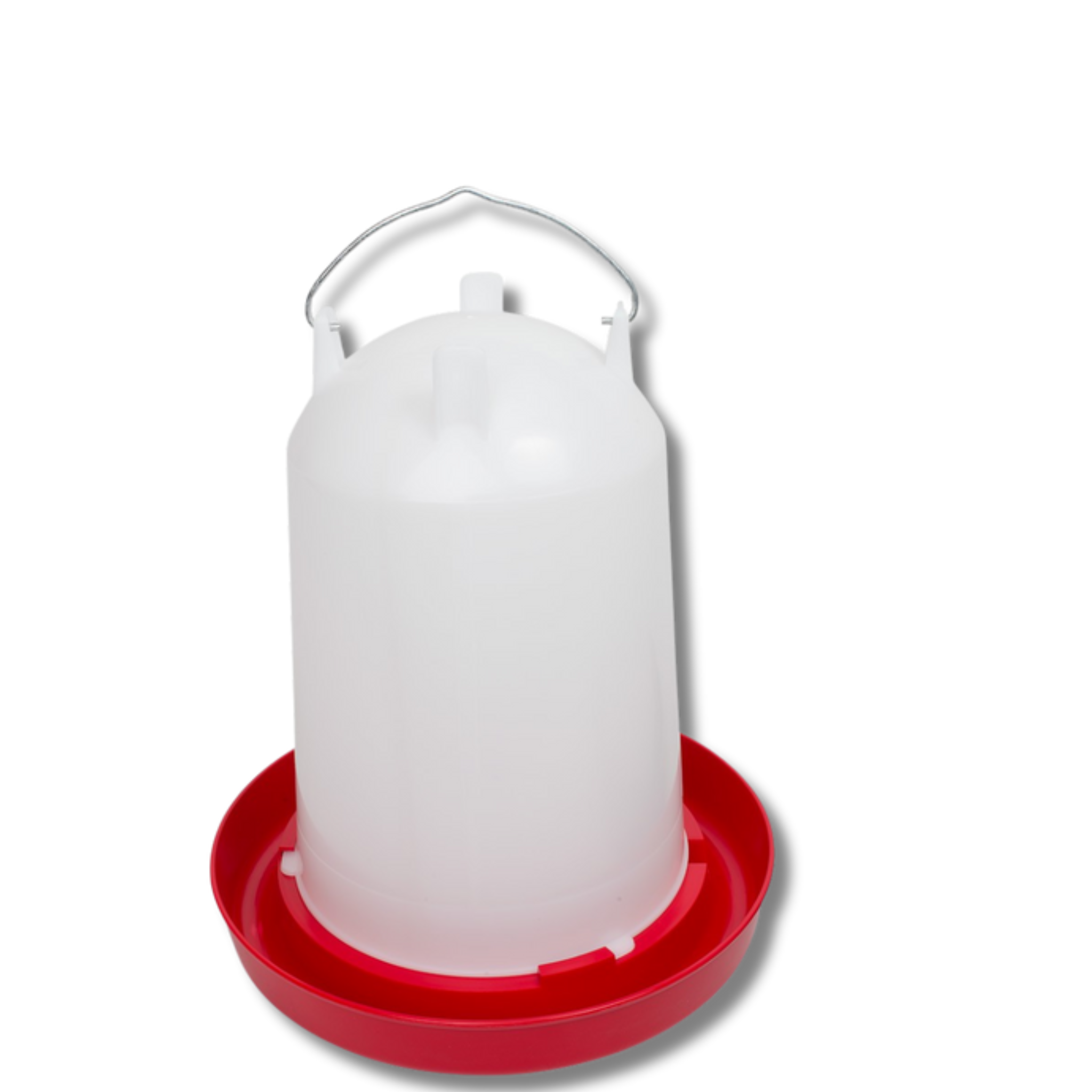 Bebedero de aves con asa y cierre de bayoneta