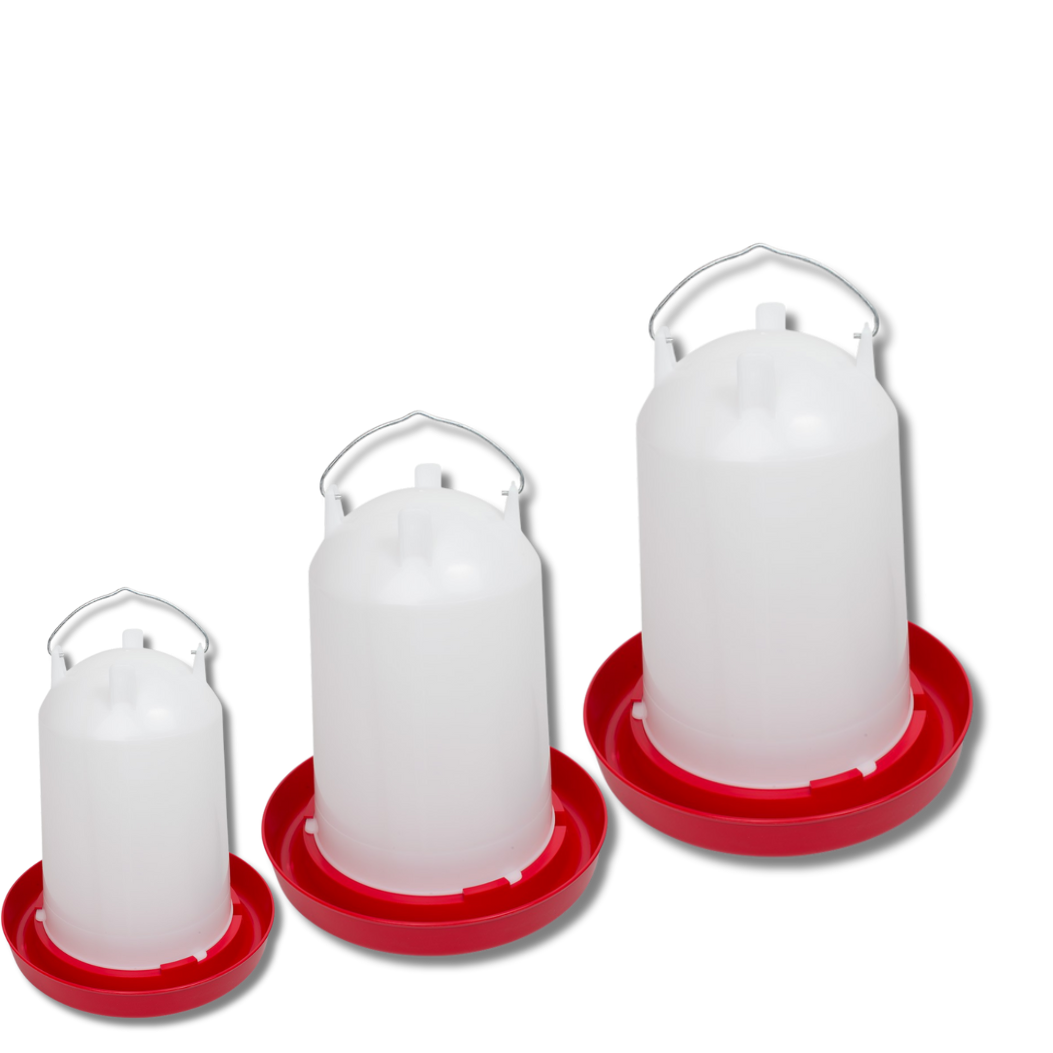 Bebedero de aves con asa y cierre de bayoneta