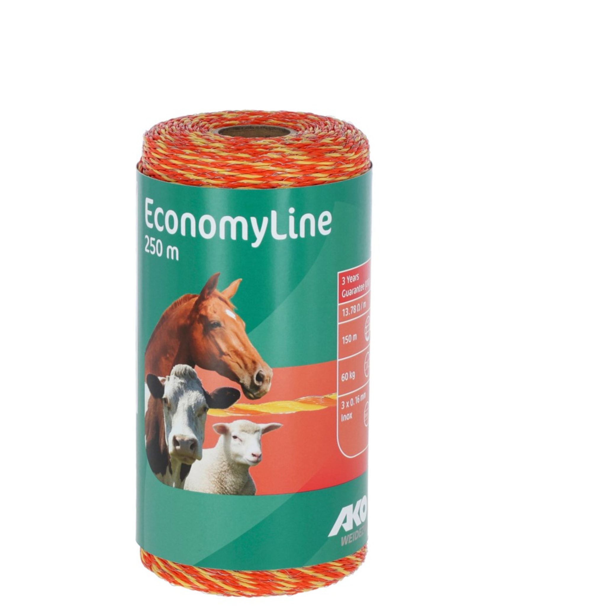 Cordón nailon 3 hilos inoxidables