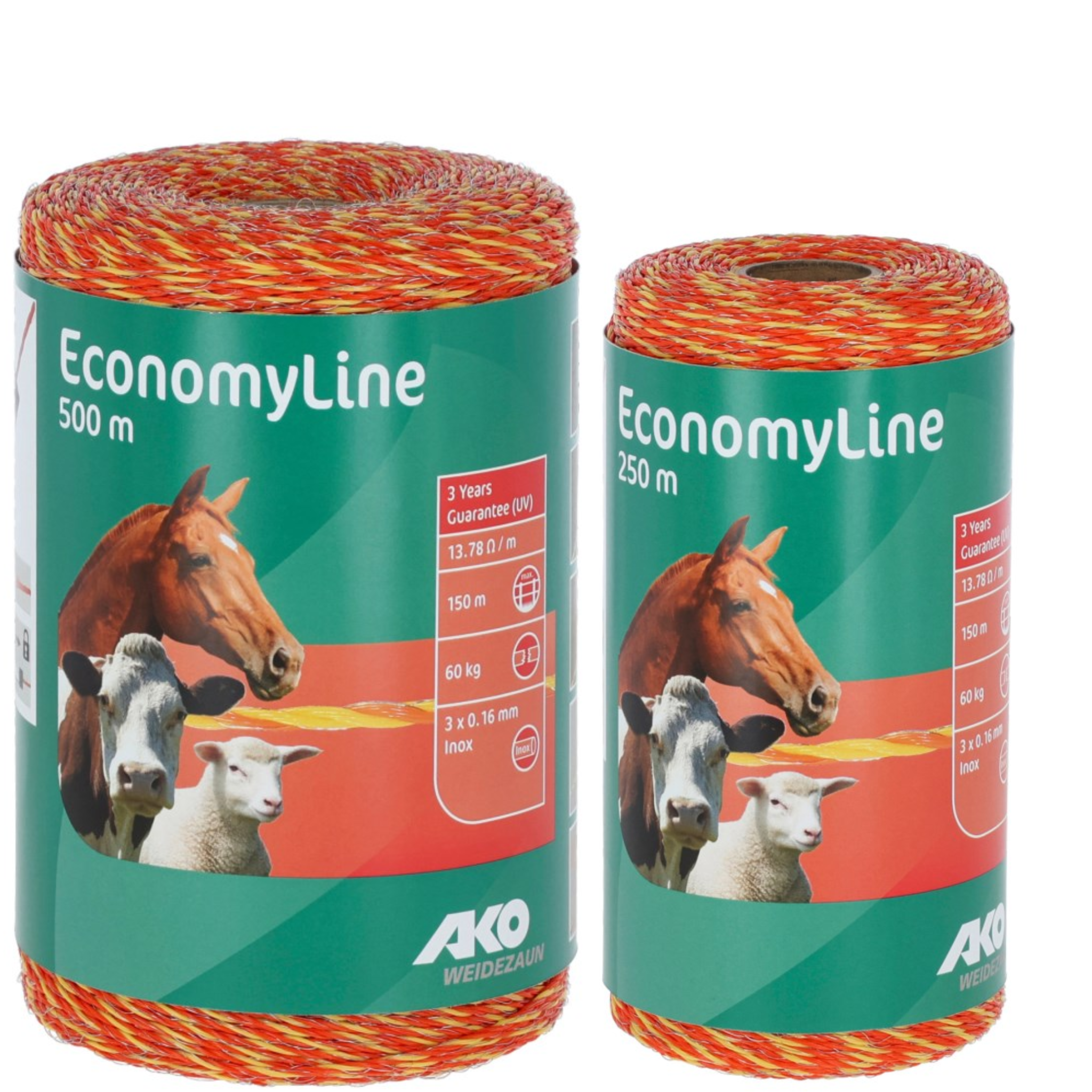 Cordón nailon 3 hilos inoxidables