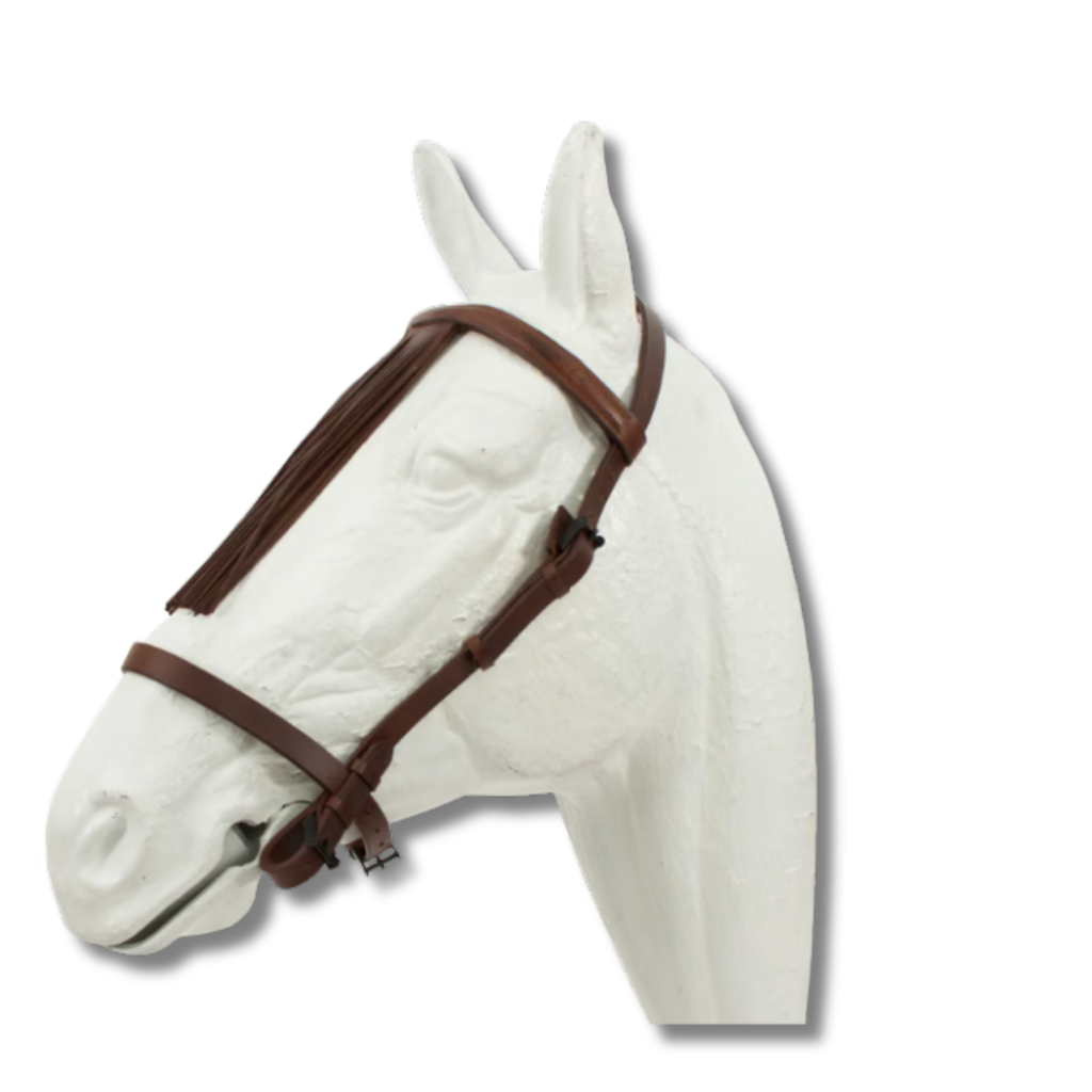 Cabezada vaquera con mosquero