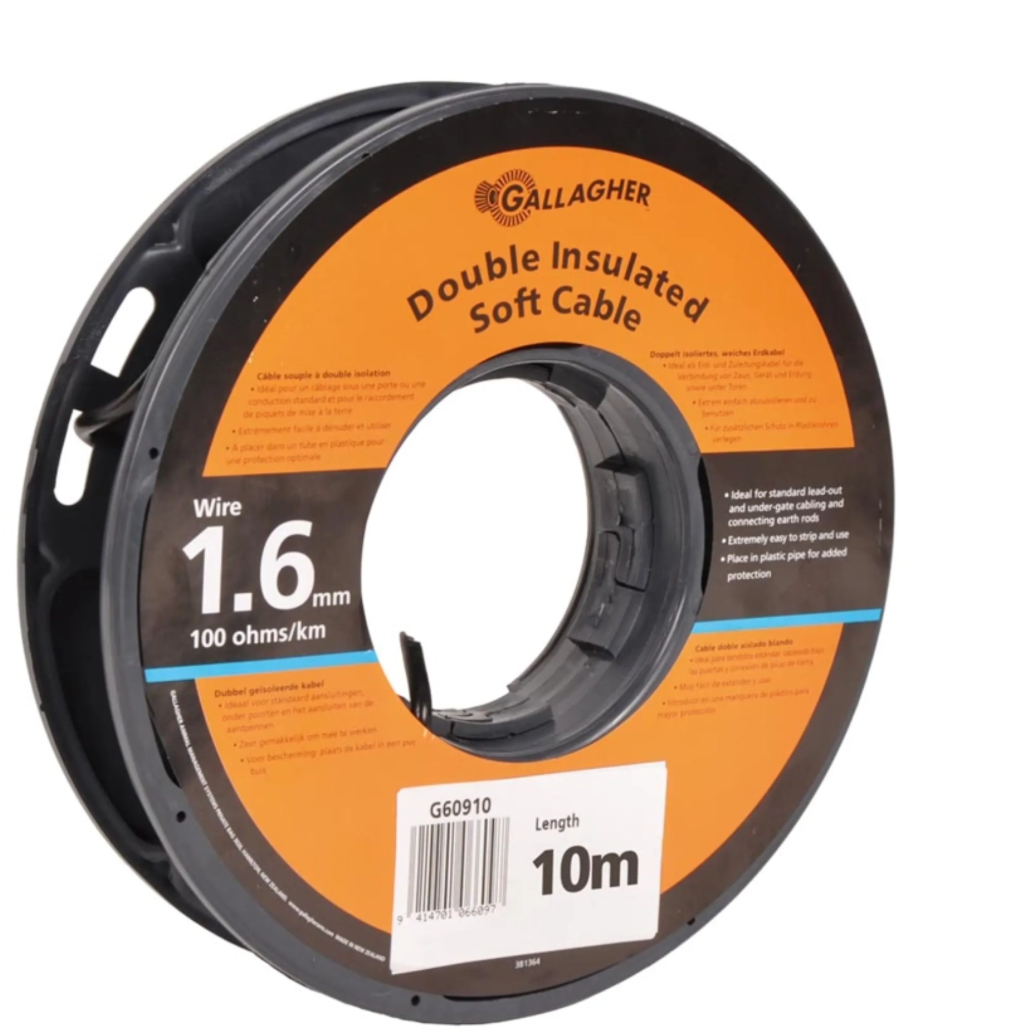 Cable doble aislado delgado rollo pequeño