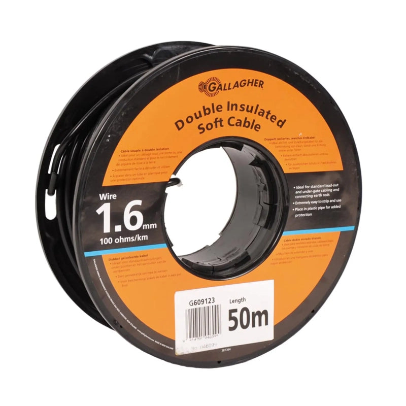 Cable doble aislado delgado rollo largo