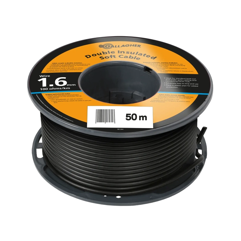 Cable doble aislado delgado rollo largo