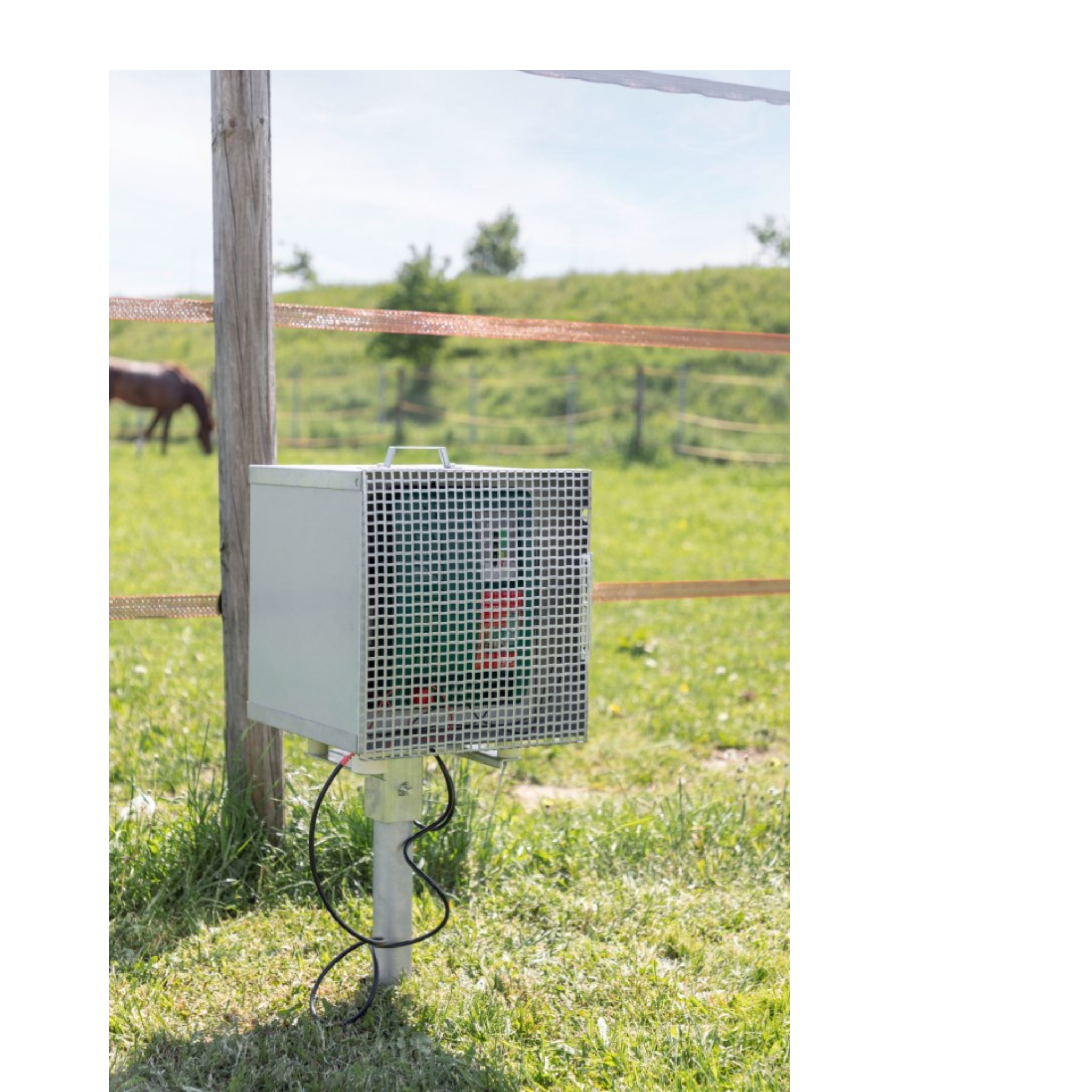 Caja metálica electrificada