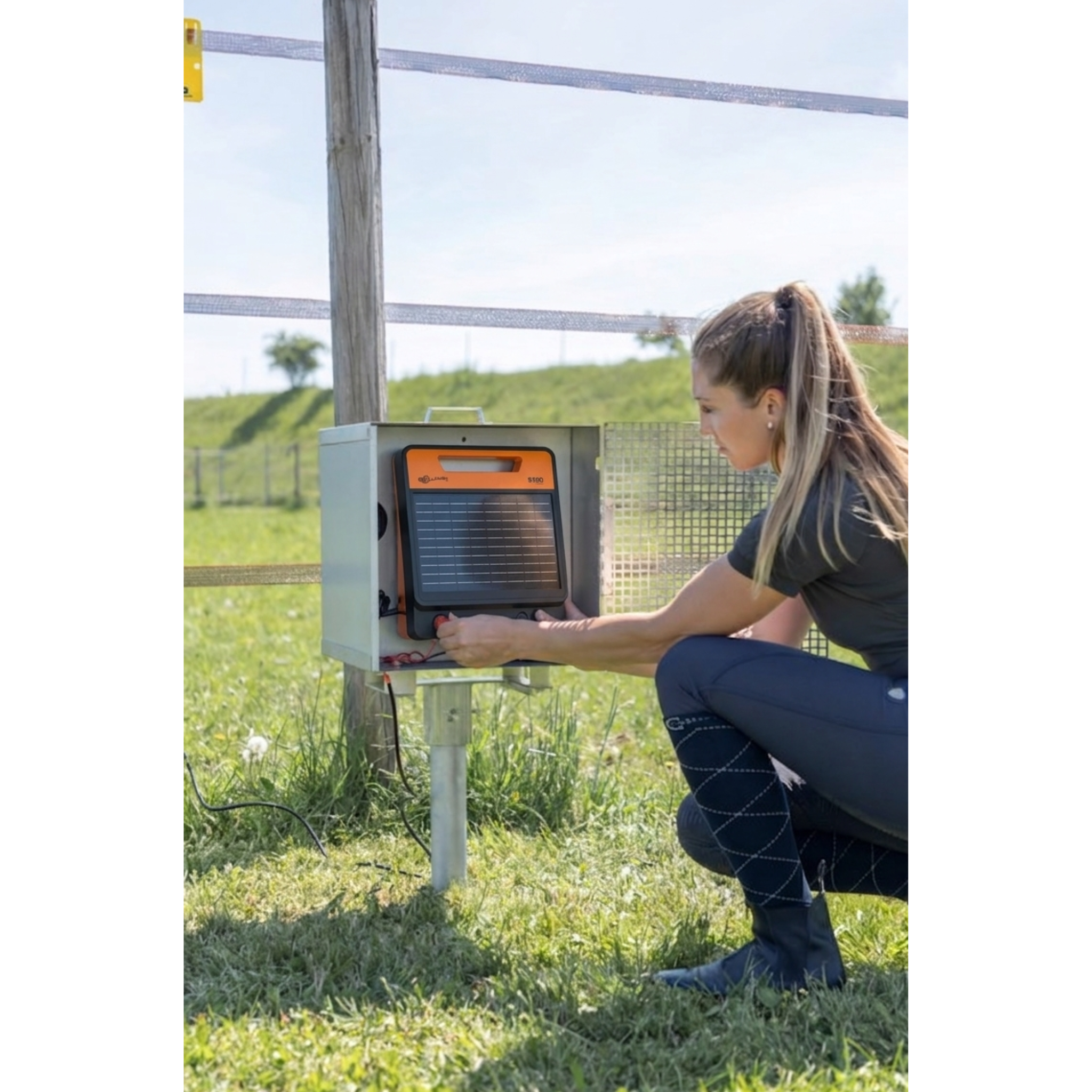 Caja metálica electrificada