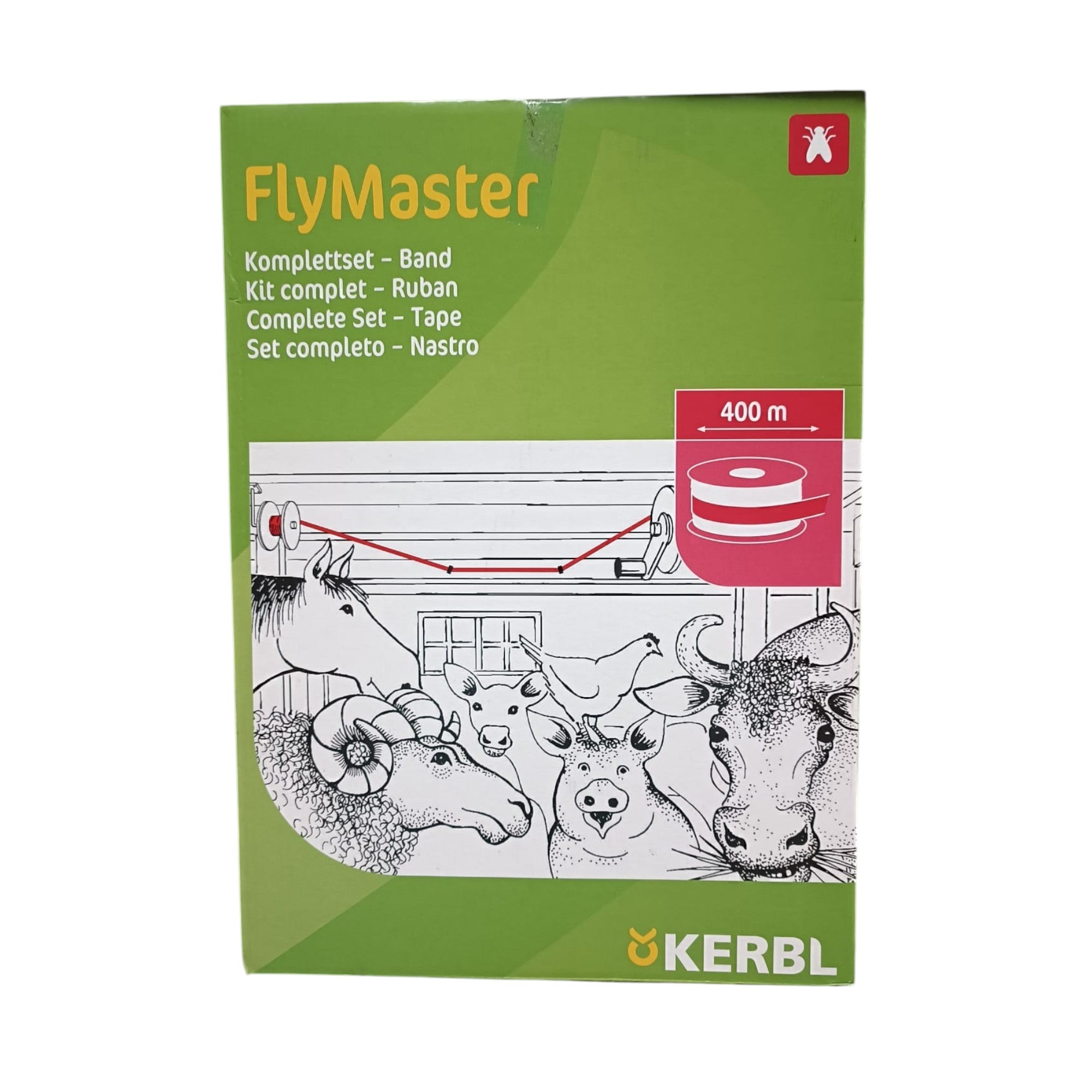 Cinta engomada atrapa moscas Kit Flymaster