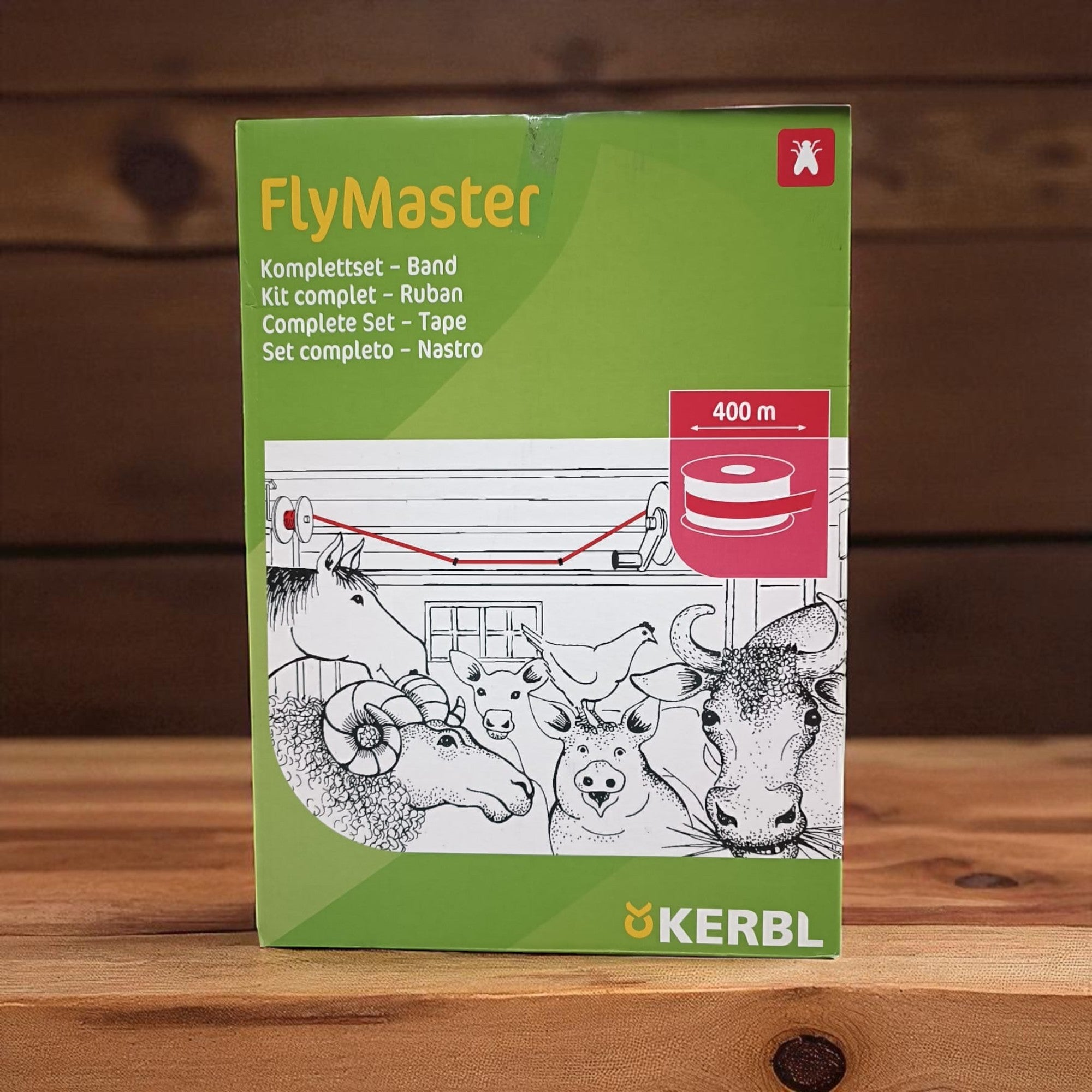 Cinta engomada atrapa moscas Kit Flymaster