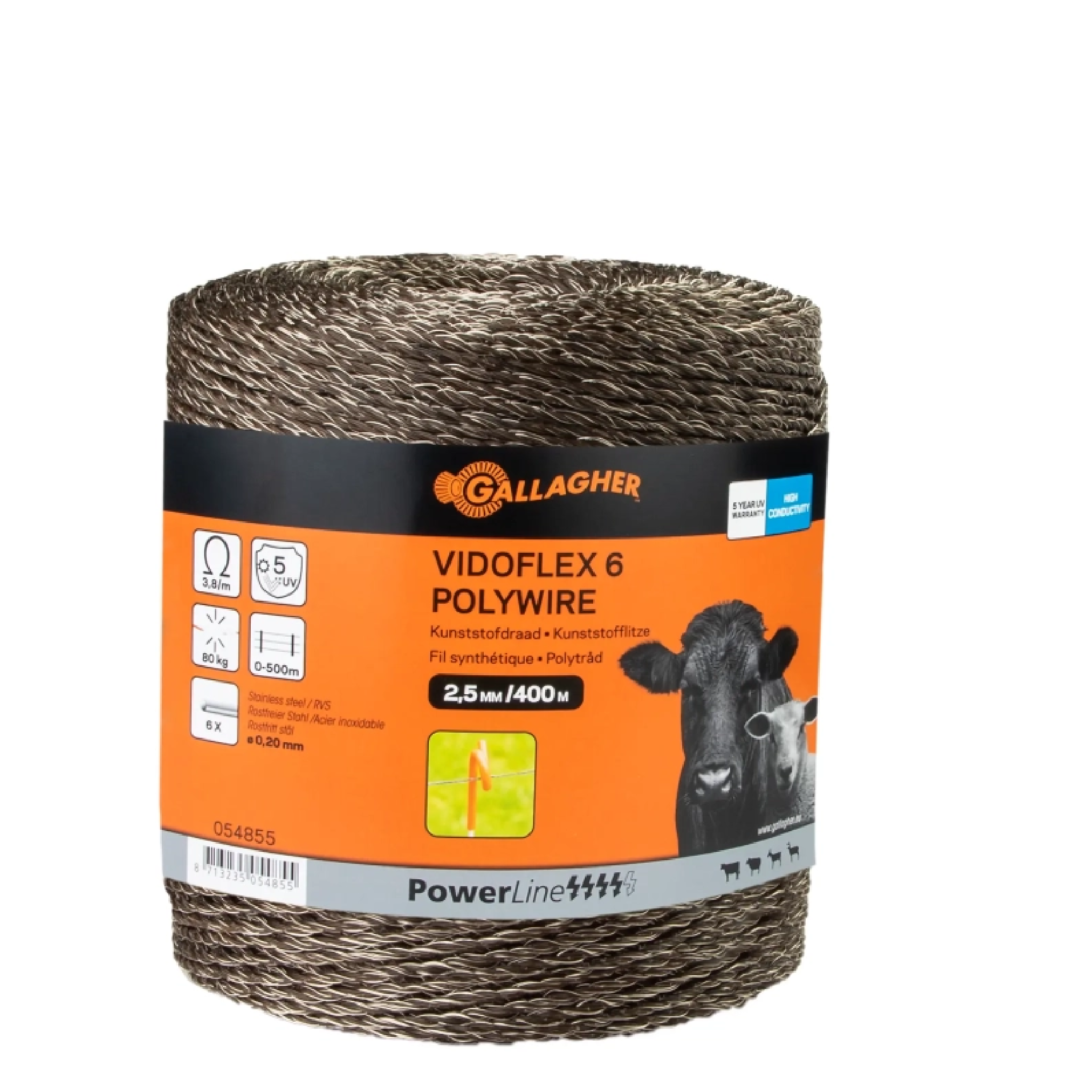 Cordón nailon Powerline Vidoflex 6 hilos Terra