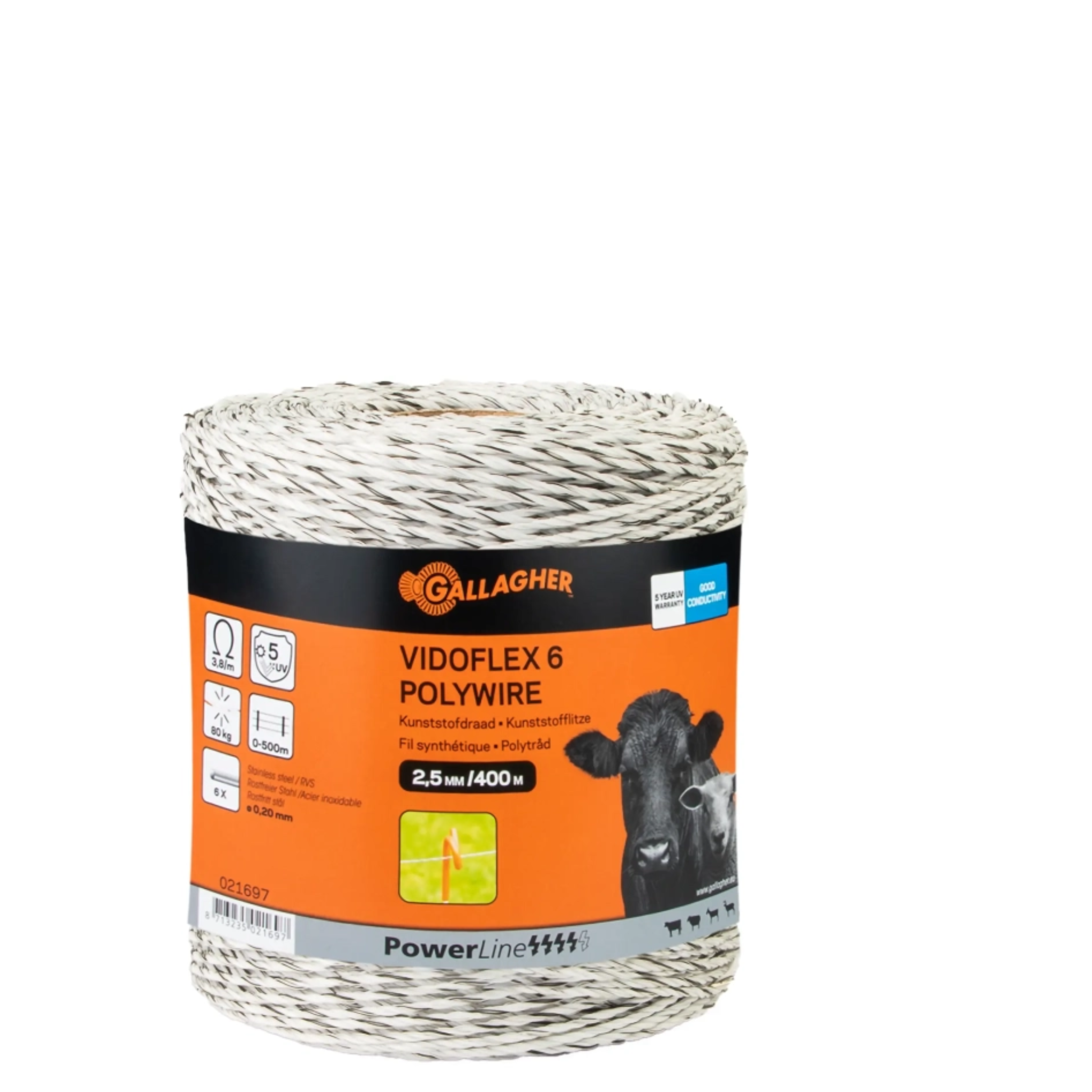 Cordón nailon Powerline Vidoflex 6 hilos