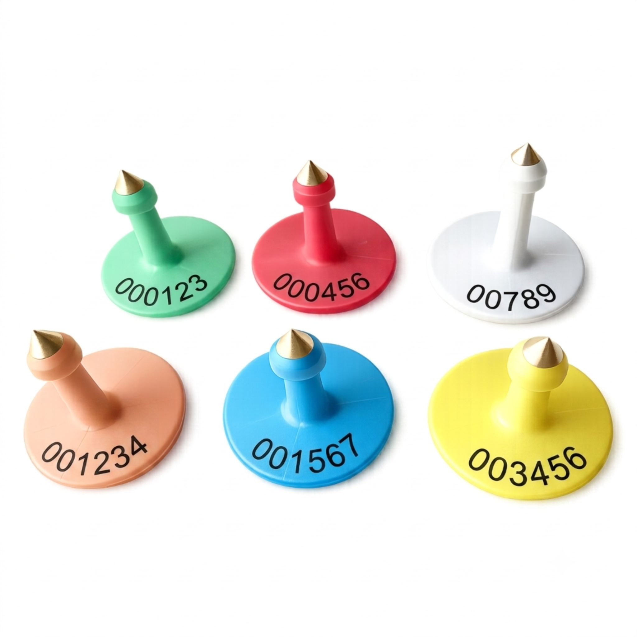 Crotal macho redondo punta metal numerada M51M