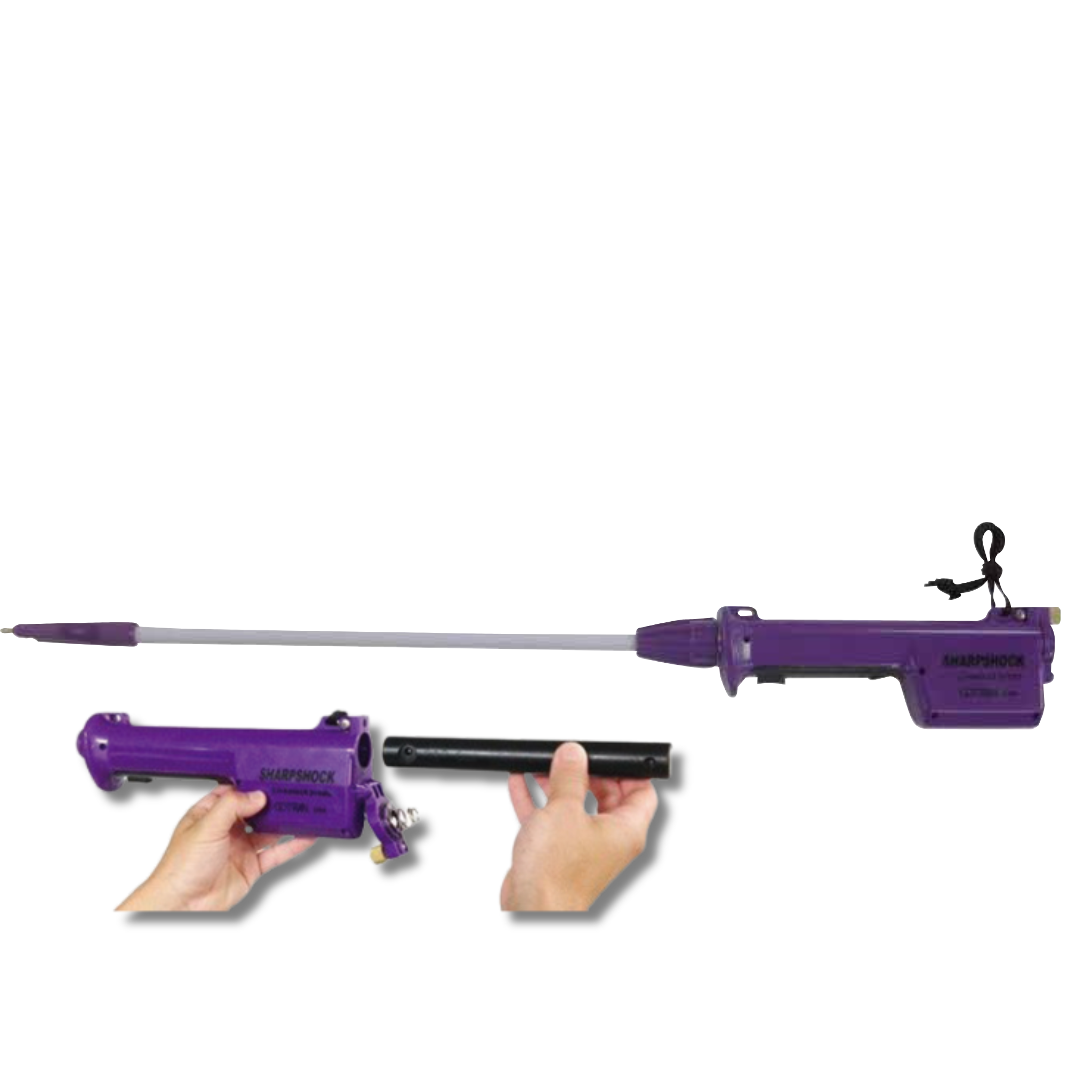 Empujador Sharpshock con batería y barra