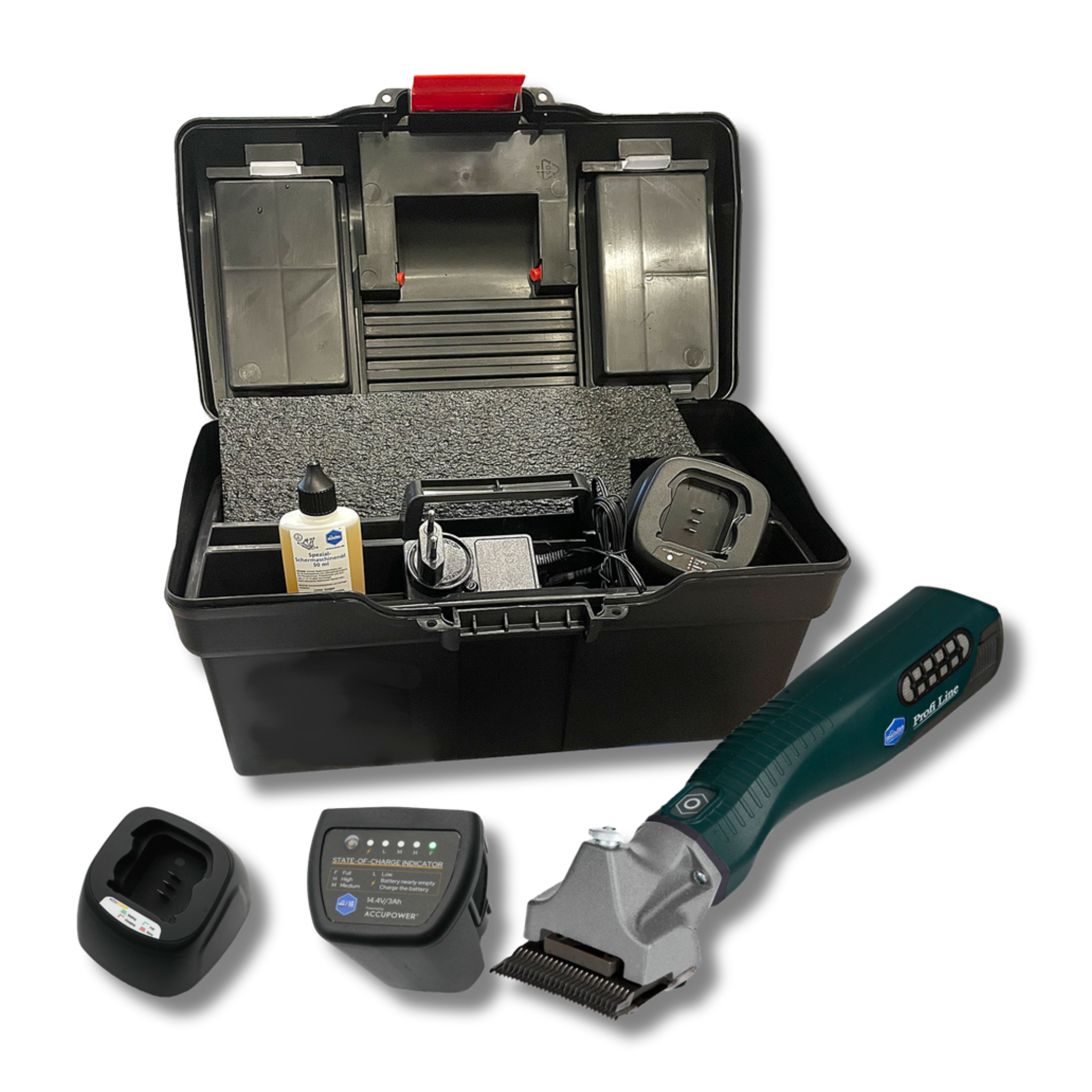 Esquiladora Super-Profi Line AKKU batería vacas