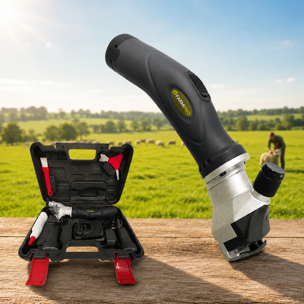 Esquiladora inalámbrica Farmpro ovejas