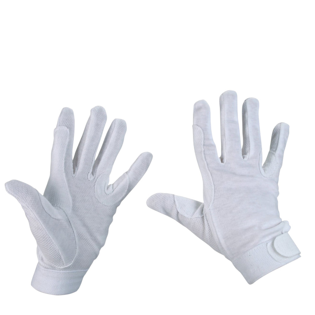 Guantes equitación blancos