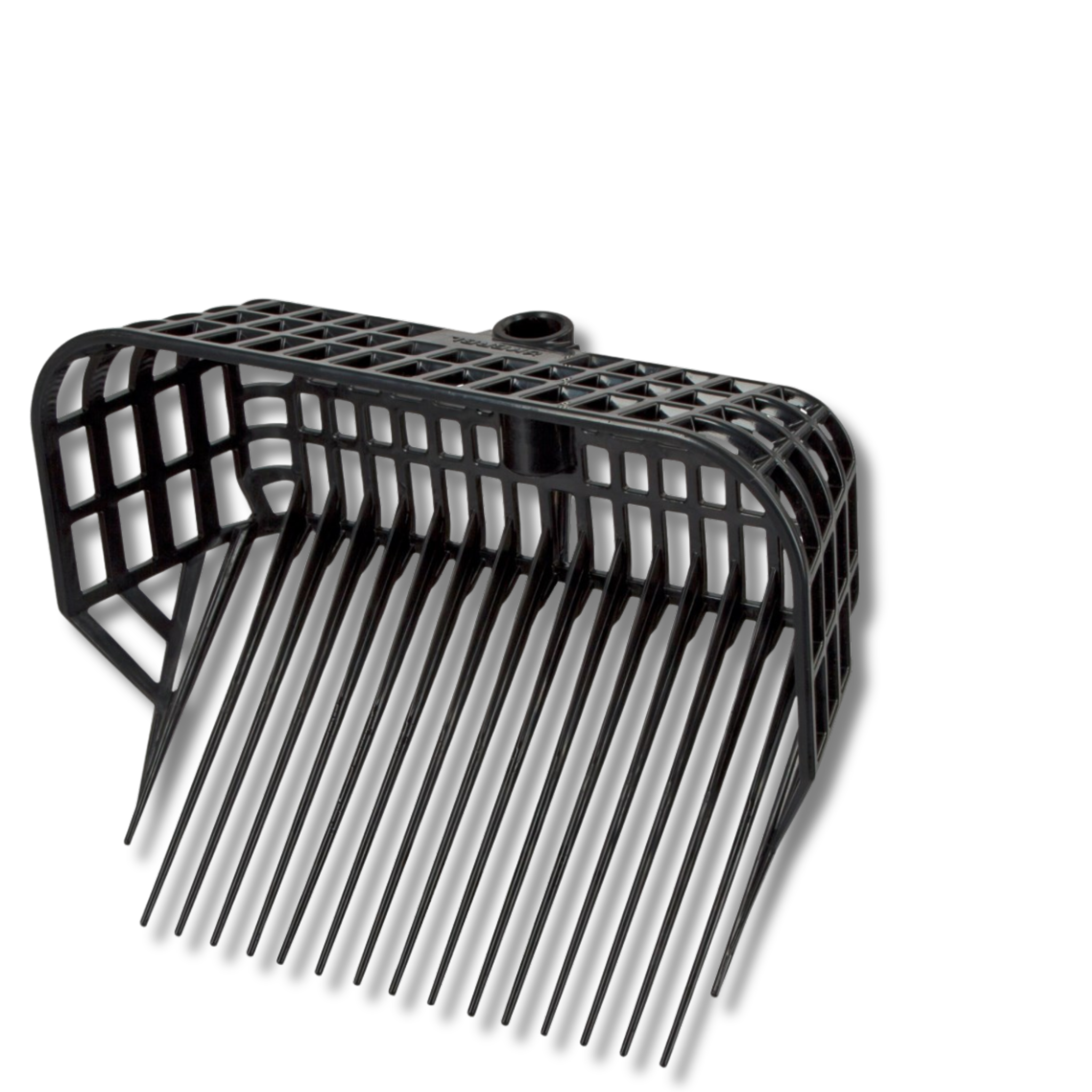 Horca plástica para estiércol de gran capacidad con Palo