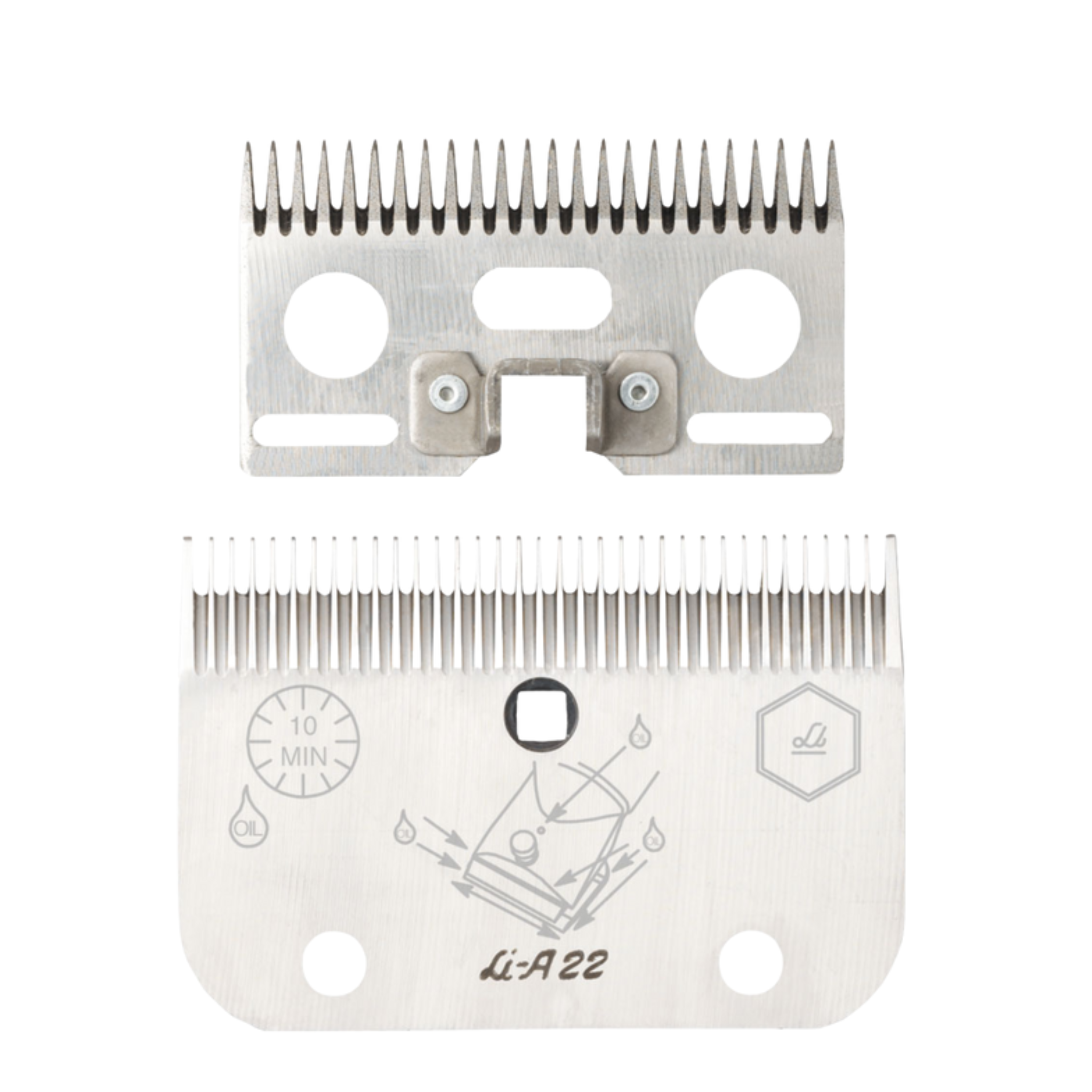 Juego de peine y cuchilla Modelo A-22 equino veterinaria