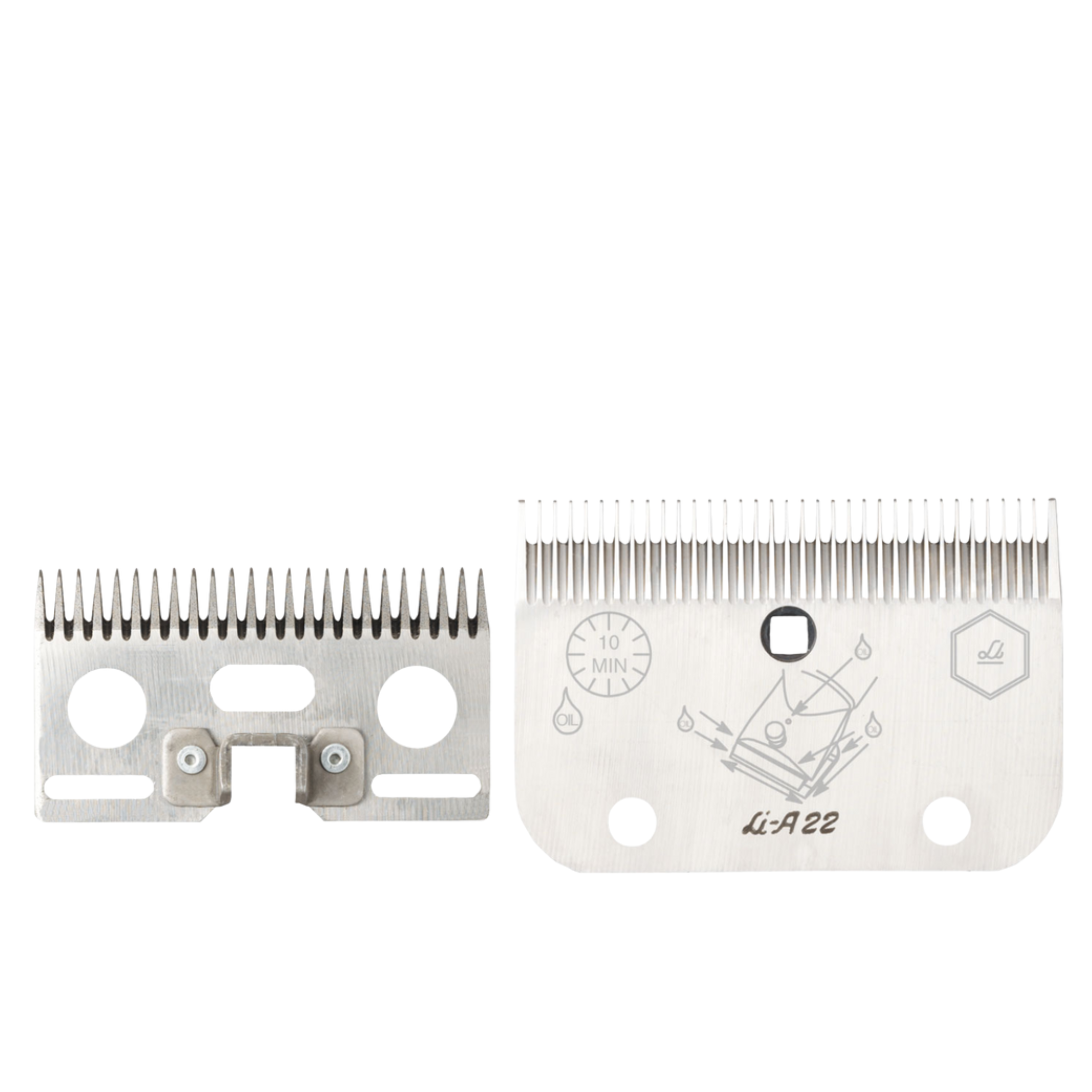 Juego de peine y cuchilla Modelo A-22 equino veterinaria