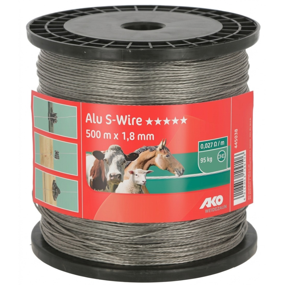 Cordón Alambre de aluminio trenzado 500M diam. 1,8 MM