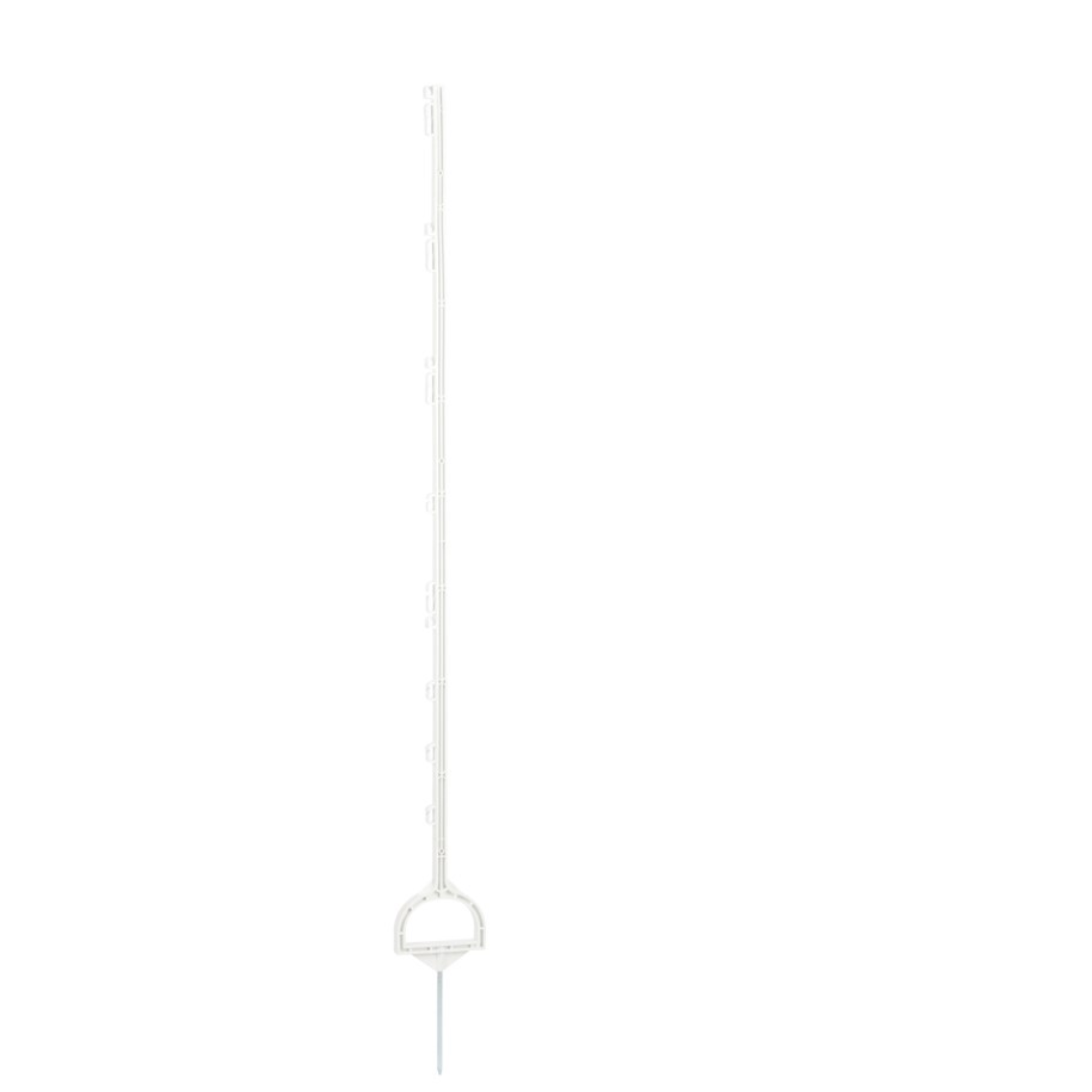Piqueta de plástico blanco para caballos 158 cm