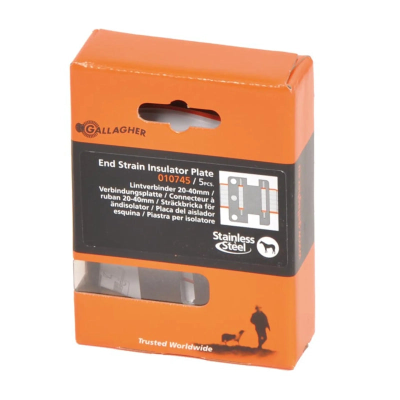 Placa inox. para aislador de cinta