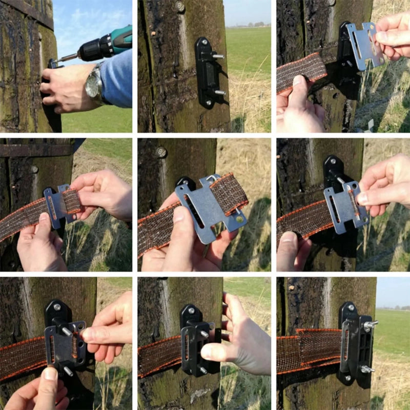 Placa inox. para aislador de cinta