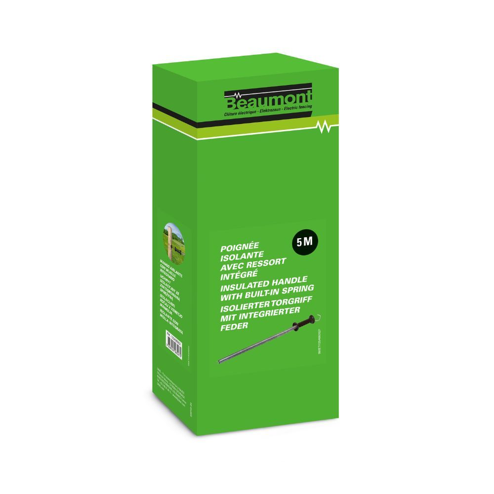 Puerta con empuñadura y muelle