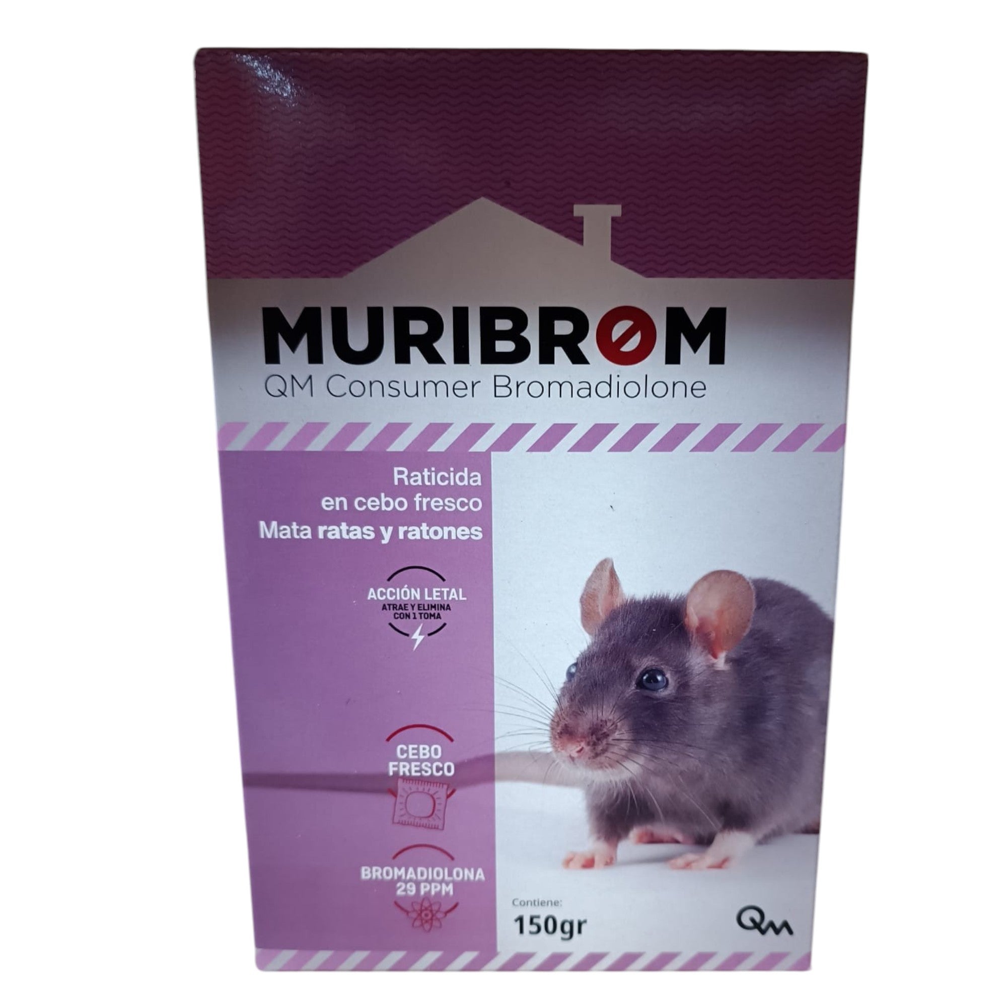 QM Bromadiolona Cebo Fresco Raticida-Ratonicida