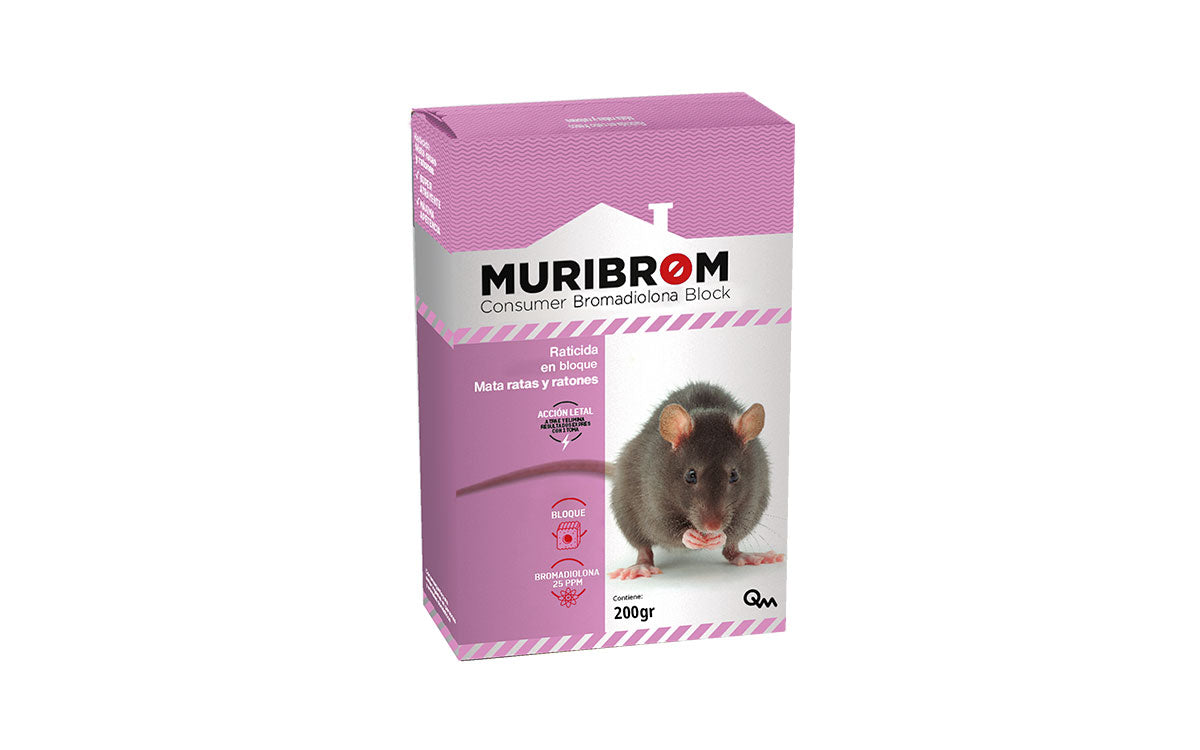 QM Bromadiolona Cebo en Bloque Raticida-Ratonicida