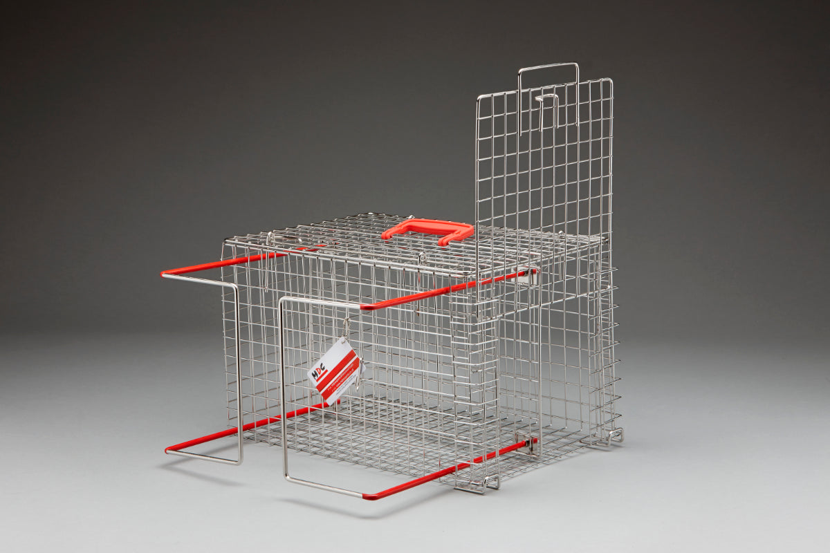 Jaula de contención de gatos inoxidable