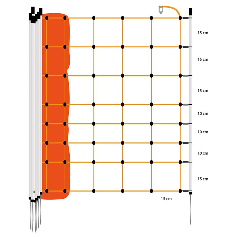 Malla electrificable para ovejas